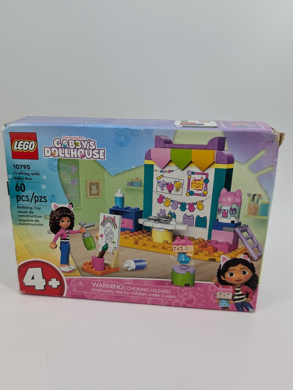 LEGO Gabby's Dollhouse Crafting with Baby Box New Retired Damaged Box 60 Pieces
